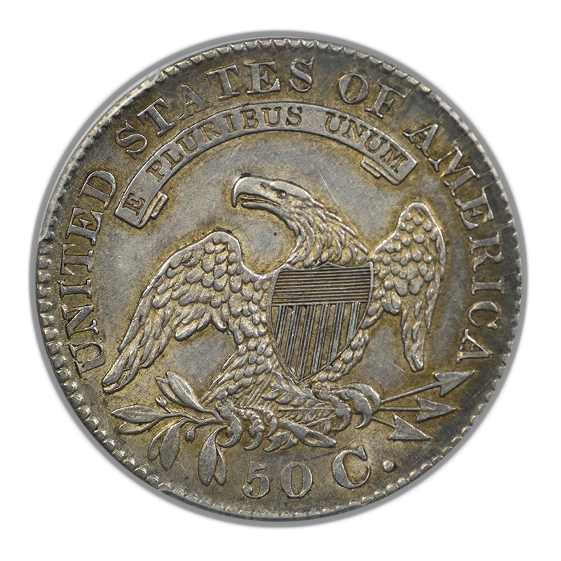 1829 Capped Bust Half Dollar 50C PCGS AU55