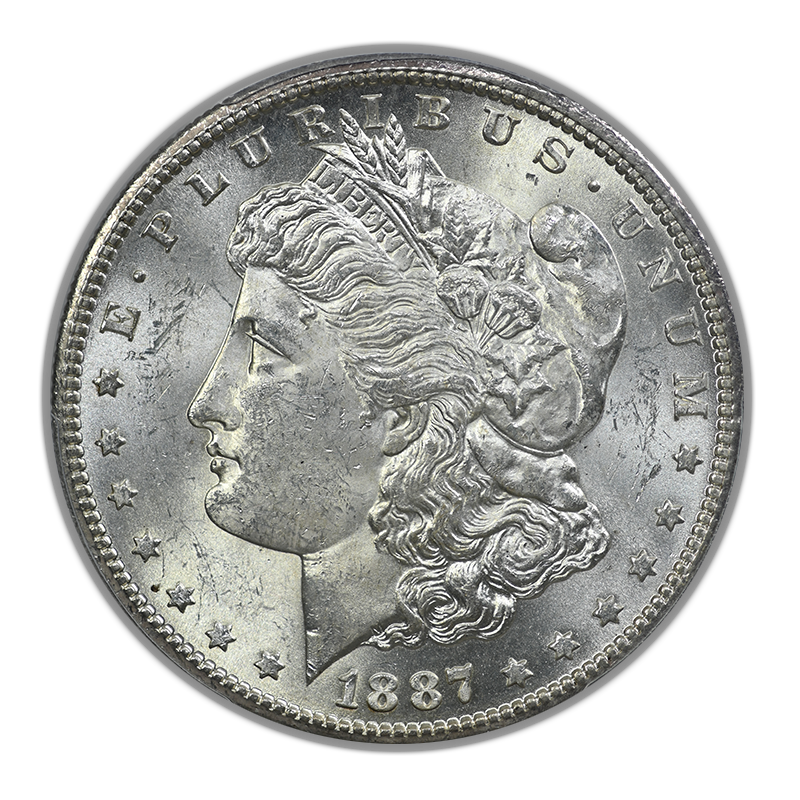 1887-S Morgan Dollar $1 PCGS MS62