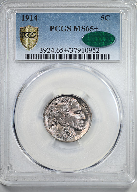 1914 Buffalo Nickel 5C PCGS MS65+ CAC