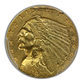 1911-D Indian Head Gold Quarter Eagle $2.50 PCGS AU58 - Strong D Obverse