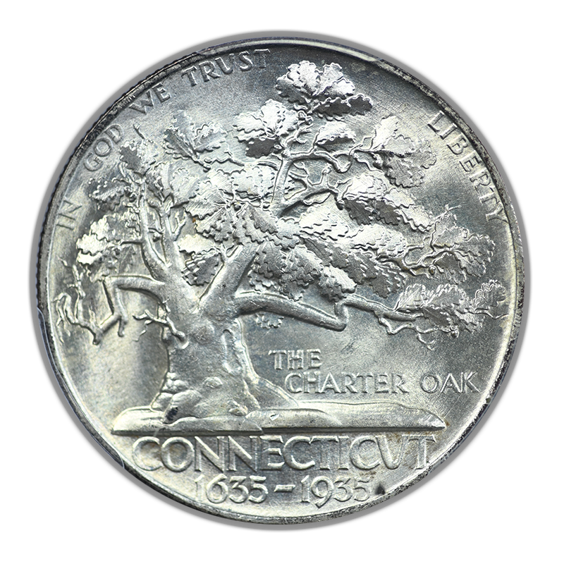 1935 Connecticut Classic Commemorative Half Dollar 50C PCGS MS66