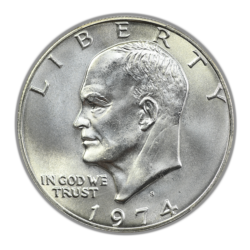 1974-S Silver Eisenhower Ike Dollar $1 PCGS MS67