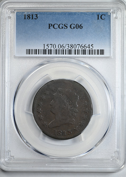 1813 Classic Head Large Cent 1C PCGS G06