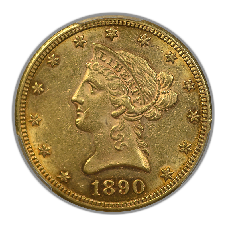 1890-CC Liberty Head Gold Eagle $10 PCGS AU58 Obverse