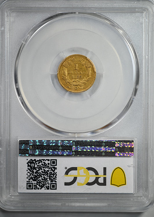 1855-O Type 2 Indian Princess Head Gold Dollar G$1 PCGS XF40