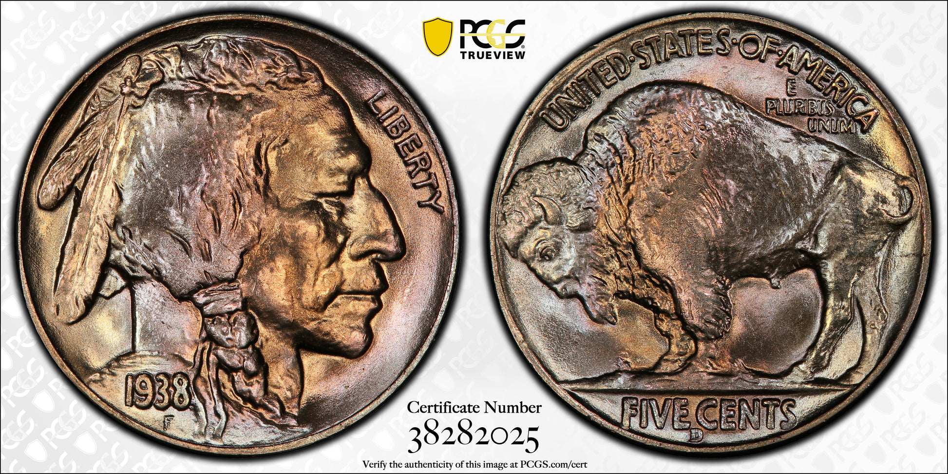 1938-D Buffalo Nickel 5C PCGS MS67 CAC