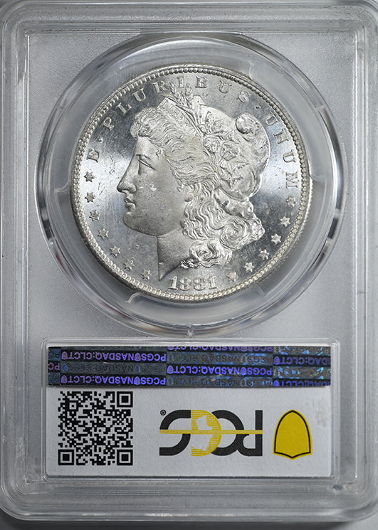 1881-S Morgan Dollar $1 PCGS MS66 - RAINBOW TONED!