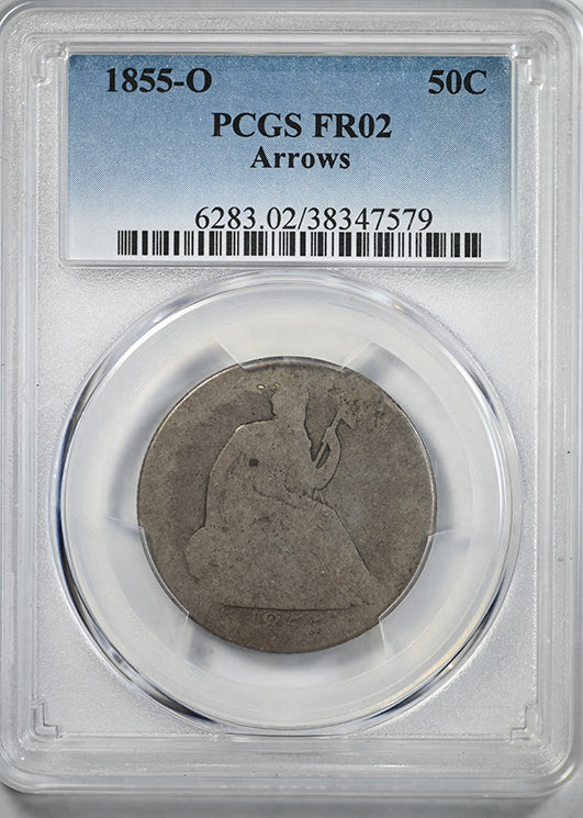 1855-O Liberty Seated Half Dollar 50C PCGS FR02 Arrows - Lowball