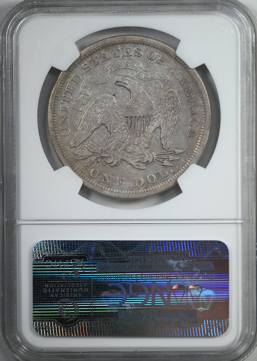 1872 Liberty Seated Dollar $1 NGC VF20