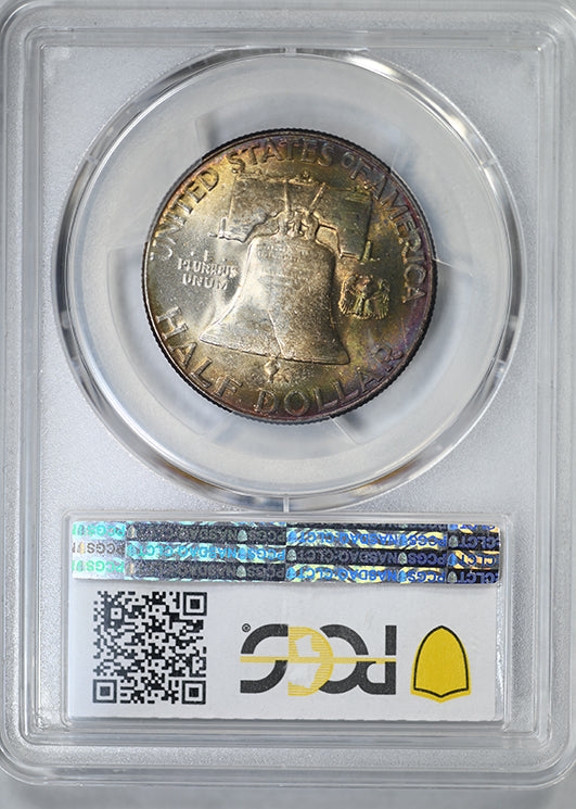 1951-S Franklin Half Dollar 50C PCGS MS64+ - TONED!
