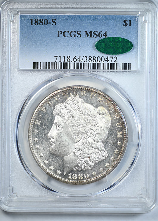 1880-S Morgan Dollar $1 PCGS MS64 CAC