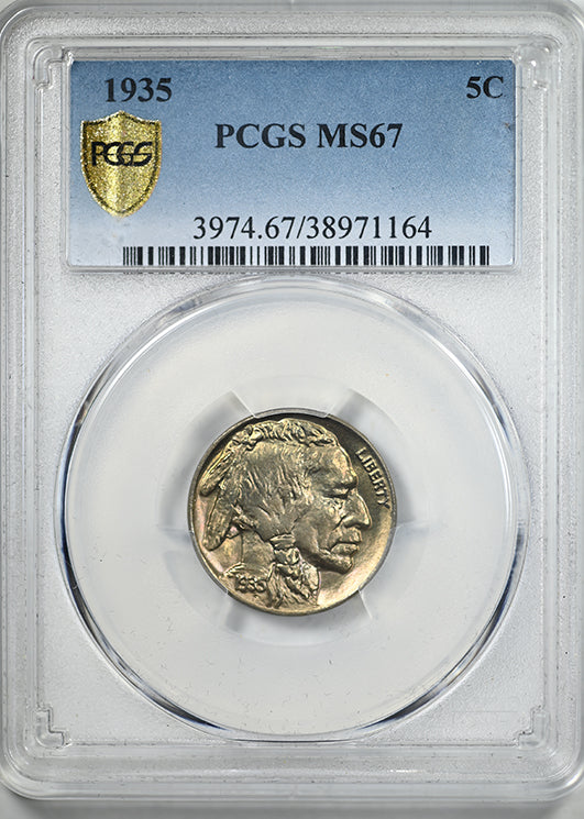 1935 Buffalo Nickel 5C PCGS MS67