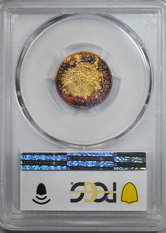 1915 Austria Gold Ducat PCGS MS65 Restrike - TONED!