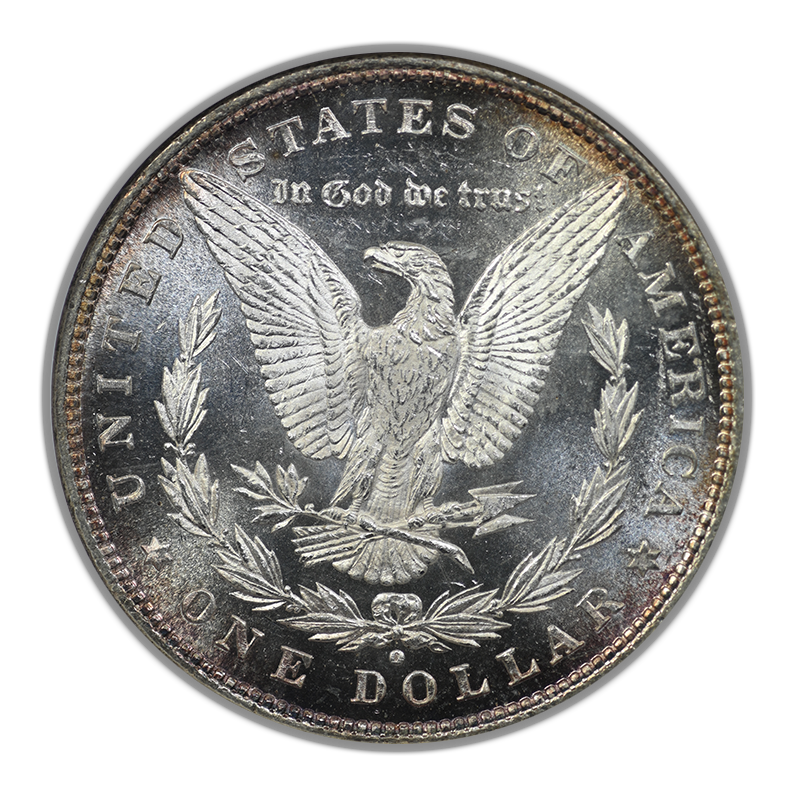 1880/79-O Morgan Dollar $1 ANACS MS62DMPL - TOP 100 VAM-4 - Deep Mirror Prooflike Reverse