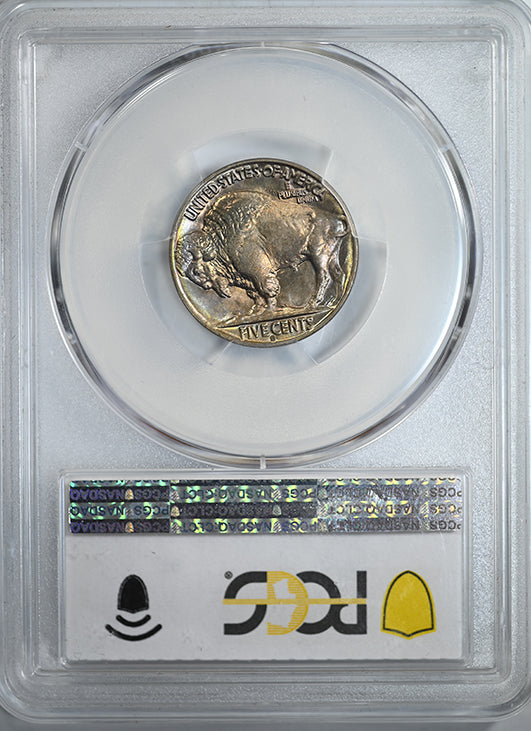 1931-S Buffalo Nickel 5C PCGS MS65+ - AWESOME COLOR Reverse Slab