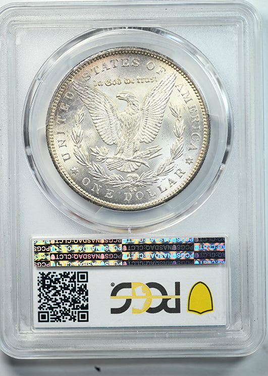 1892-CC Morgan Dollar $1 PCGS MS63 CAC Reverse Slab