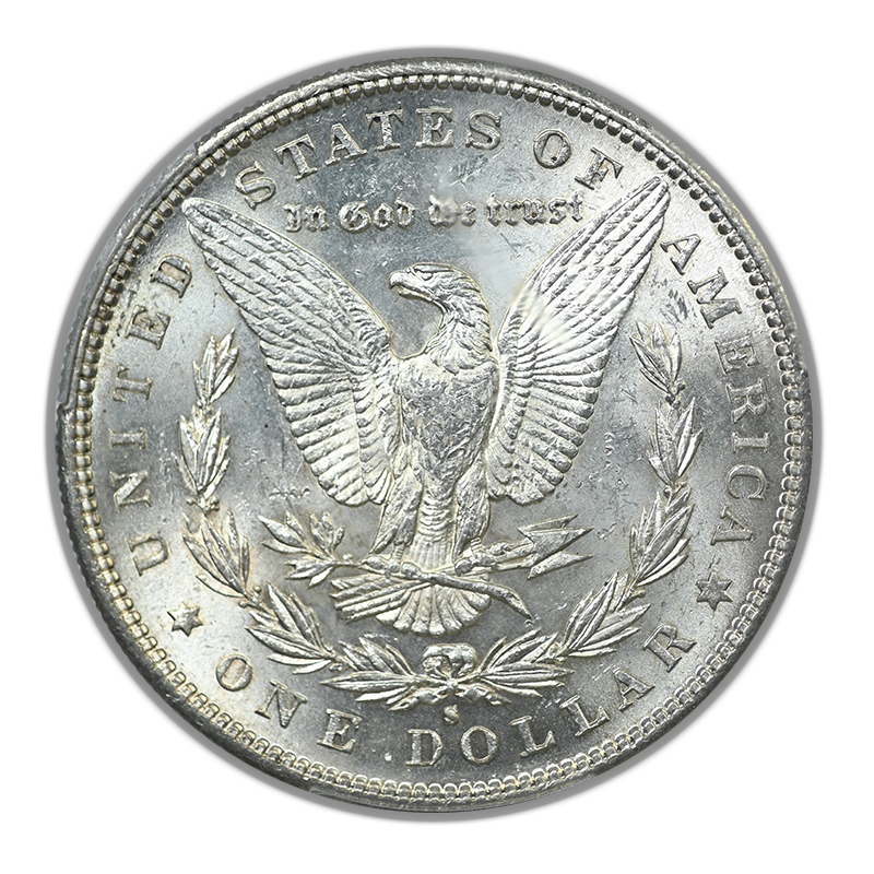 1886-S Morgan Dollar $1 PCGS MS62