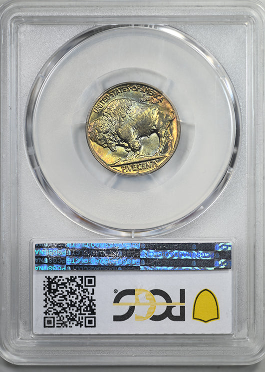 1938-D Buffalo Nickel 5C PCGS MS67+ CAC - NICE COLOR!