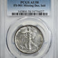 1945 Walking Liberty Half Dollar 50C PCGS AU58 FS-901 Missing Designer's Initials