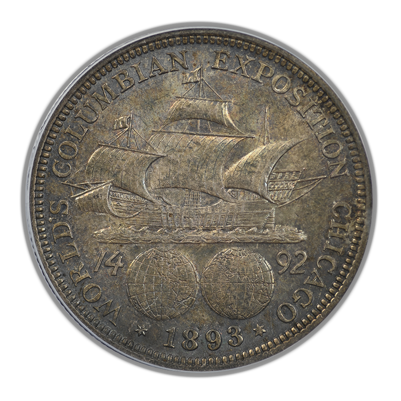 1893 Columbian Exposition Classic Commemorative Half Dollar 50C PCGS MS63 - TONED!