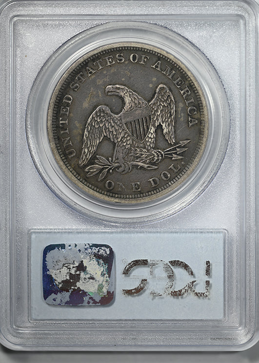 1843 Liberty Seated Dollar $1 PCGS XF40