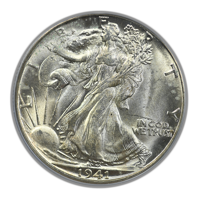 1941-D Walking Liberty Half Dollar 50C PCGS MS65