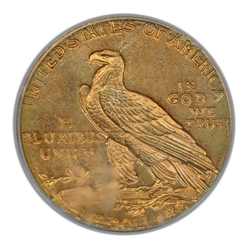 1909-D Indian Head Gold Half Eagle $5 PCGS MS64 CAC