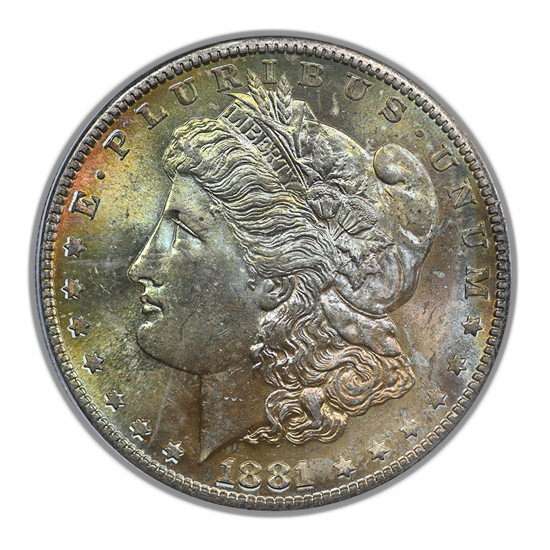 1881-S Morgan Dollar $1 PCGS MS65 CAC OGH - TONED!