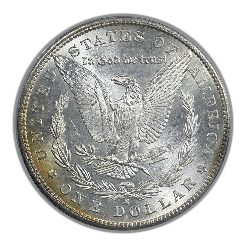 1881-S Morgan Dollar $1 PCGS MS65 CAC OGH - TONED!