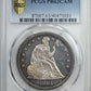 1864 Proof Liberty Seated Dollar $1 PCGS PR63 CAMEO