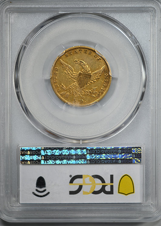 1836 Classic Head Gold Half Eagle $5 PCGS XF40