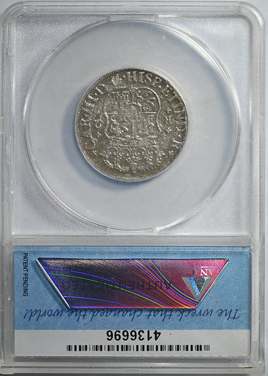 1761-Mo M Mexico 2R Reales ANACS Charles III El Cazador