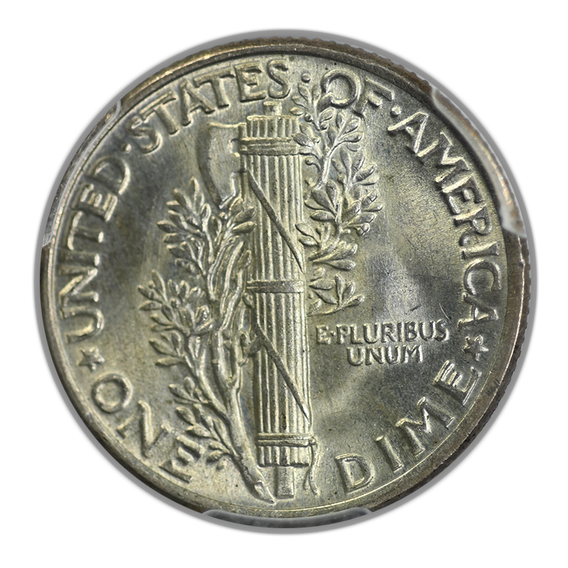 1925 Mercury Dime 10C PCGS MS64 Reverse