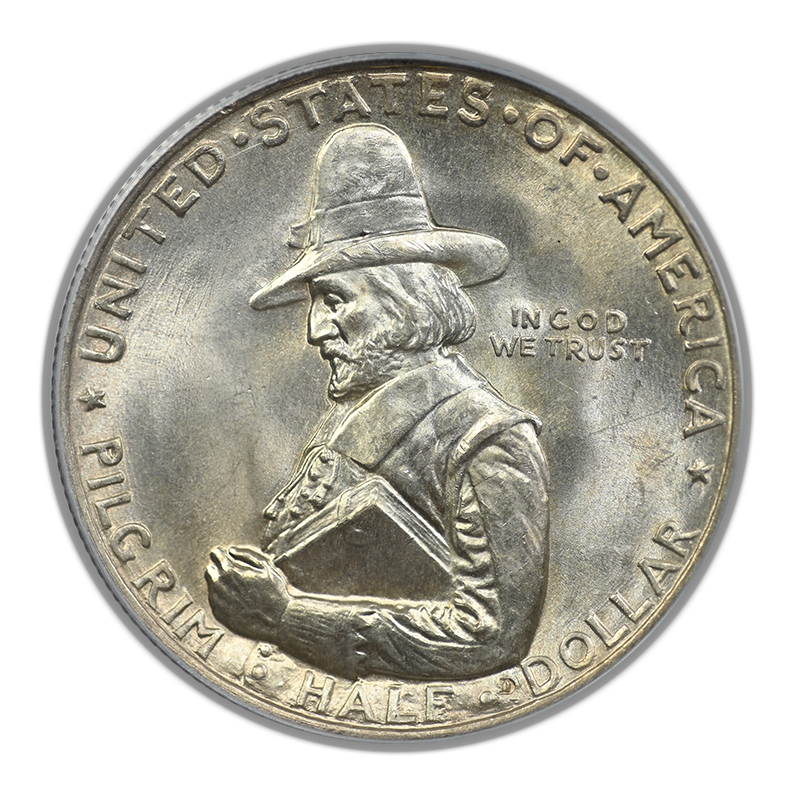 1920 Pilgrim Classic Commemorative Half Dollar 50C PCGS MS65 OGH
