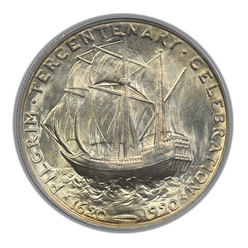 1920 Pilgrim Classic Commemorative Half Dollar 50C PCGS MS65 OGH