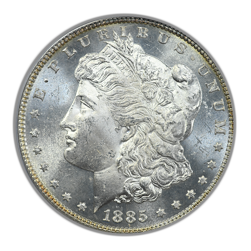 1885 Morgan Dollar $1 MS64PL OGH - Prooflike Obverse