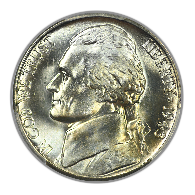 1943-S Jefferson War Nickel 5C PCGS MS66FS - Full Steps