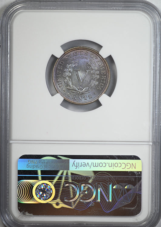 1899 Liberty V-Nickel 5C NGC MS65