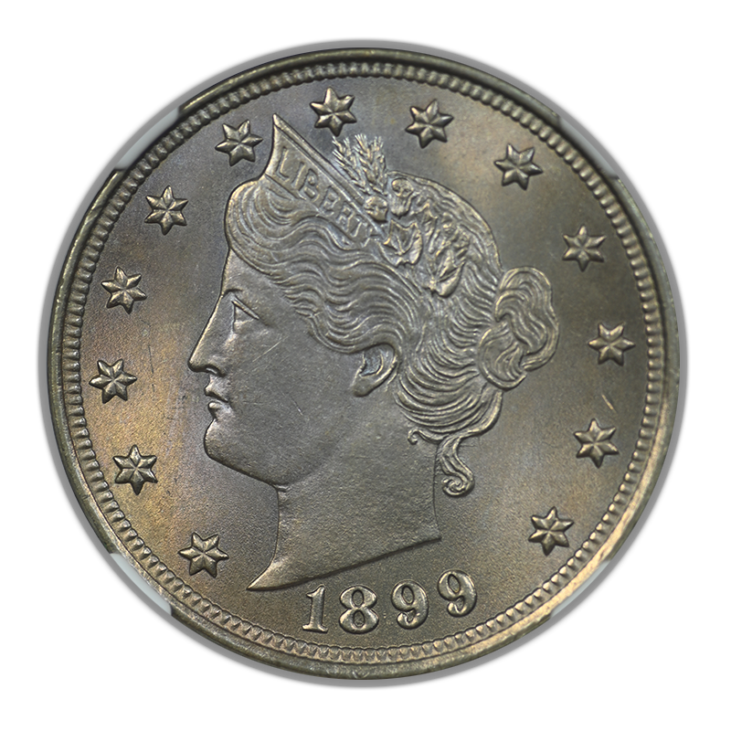 1899 Liberty V-Nickel 5C NGC MS65