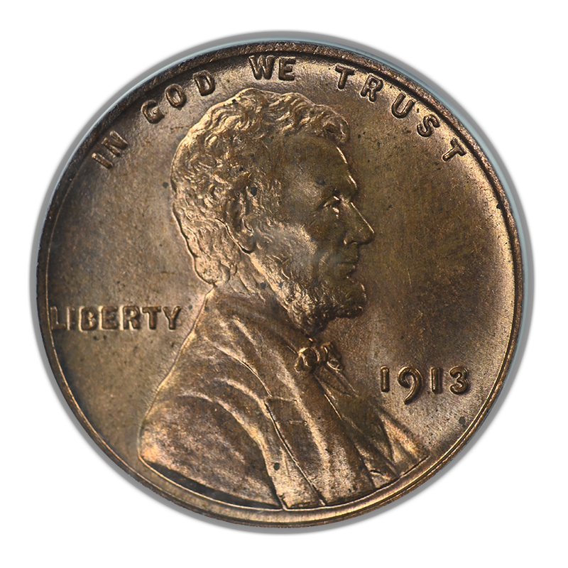 1913 Lincoln Wheat Cent 1C PCGS MS65RD OGH