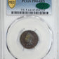 1876 Proof Bronze Indian Head Cent 1C PCGS PR64BN CAC - TONED!