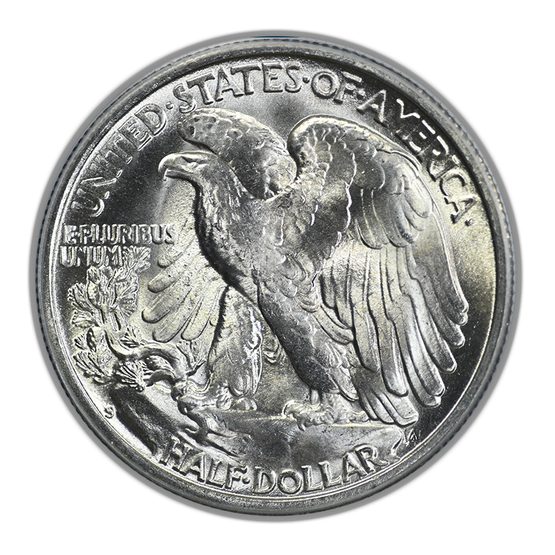 1946-S Walking Liberty Half Dollar 50C PCGS MS65 OGH