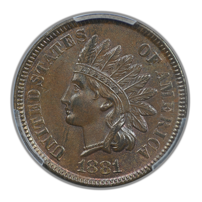 1881 Indian Head Cent 1C PCGS MS63BN