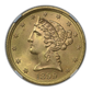 1899 Liberty Head Gold Half Eagle $5 NGC MS66