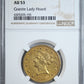 1849 Liberty Head Gold Eagle $10 NGC AU53