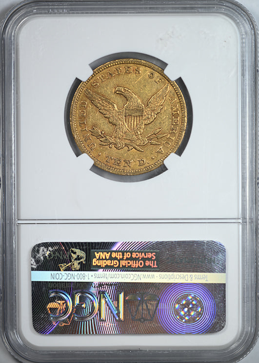 1849 Liberty Head Gold Eagle $10 NGC AU53