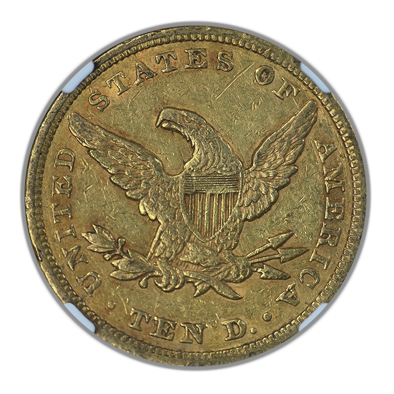 1849 Liberty Head Gold Eagle $10 NGC AU53