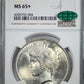 1923 Peace Dollar $1 NGC MS65+ CAC