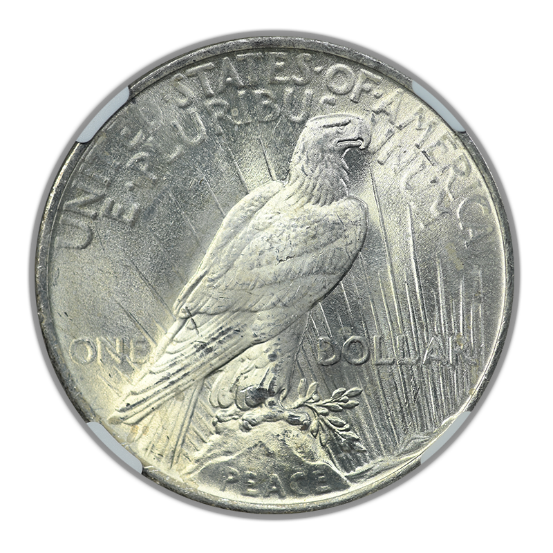 1923 Peace Dollar $1 NGC MS65+ CAC