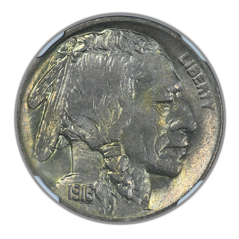 1916-S Buffalo Nickel 5C NGC MS64 CAC